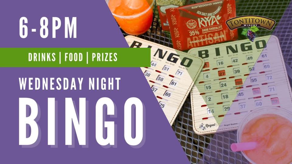 WEDNESDAY NIGHT BINGO ON THE PATIO!